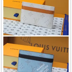 Louis Vuitton M14766 Chip Version Card Holder - Light Blue & White #B59462 Louis Vuitton M14766 Chip Version Card Holder - Light Blue & White #B59462