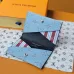 Louis Vuitton M14817 Chip Version Card Holder - White & Light Blue #B59463