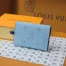 Louis Vuitton M14817 Chip Version Card Holder - White & Light Blue #B59463