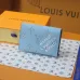 Louis Vuitton M14817 Chip Version Card Holder - White & Light Blue #B59463