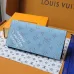 Louis Vuitton M15156 Chip Version Wallet - White/Blue Monogram Pattern #B59465