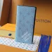 Louis Vuitton M15156 Chip Version Wallet - White/Blue Monogram Pattern #B59465