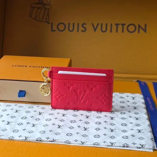Louis Vuitton M28129 Porto Cult Red Empreinte Leather Charm Card Holder Wallet #B66005