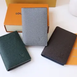 Louis Vuitton M81550 Original Version Card Holder - Taiga Leather, Classic Compact Design (Size: 8x11x1cm) #B59476 Louis Vuitton M81550 Original Version Card Holder - Taiga Leather, Classic Compact Design (Size: 8x11x1cm) #B59476