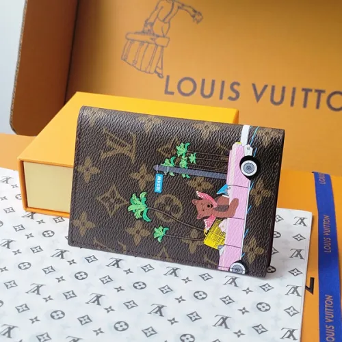 Louis Vuitton Wallets Passport Holder Eiffel Tower size:10×14×2.5cm #B53479