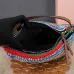 MIUMIU Logo crochet shoulder bag in multicoloured size:25.5×14×10cm #B53490