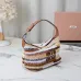 MIUMIU Logo crochet shoulder bag in multicoloured size:25.5×14×10cm #B53490