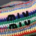 MIUMIU Logo crochet shoulder bag in multicoloured size:25.5×14×10cm #B53490
