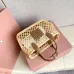 Tan/caramel Woven Fabric Handbag With Leather Trim #B50800