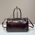 Dark Brown Prada Bonnie medium leather handbag #B50877