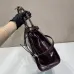 Dark Brown Prada Bonnie medium leather handbag #B50877