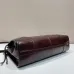 Dark Brown Prada Bonnie medium leather handbag #B50877