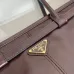 Dark Brown Prada Bonnie medium leather handbag #B50877