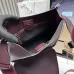 Prada 1BC073 Large Tote Bag - Burgundy Leather Crossbody Style with Adjustable Logo Strap #B59500