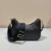 Prada AAA+ Shoulder Bag for Women Black Gold #B36101