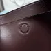 Prada BG335 2025 New Bucket Tote Bag - Burgundy Leather Large Version with Metal Logo #B59493