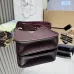 Prada BH191 Mini Shoulder Bag - Burgundy Deer Leather Top Version with Adjustable Straps #B59491
