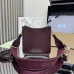 Prada BH191 Mini Shoulder Bag - Burgundy Deer Leather Top Version with Adjustable Straps #B59491