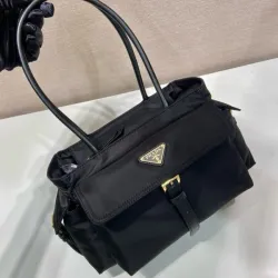 Prada Black Nylon Tote Bag 1BG596 #B55655