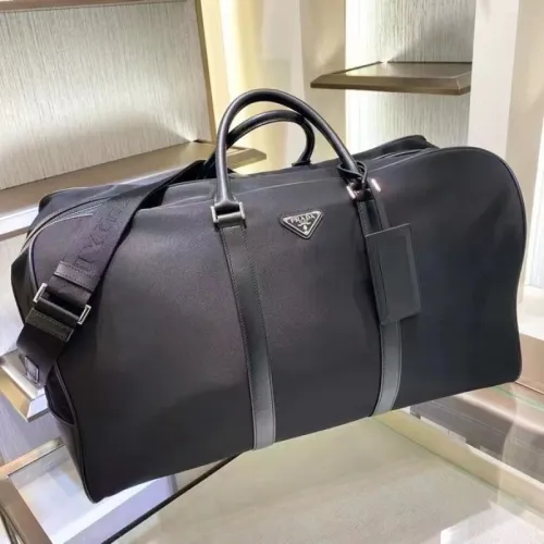 Prada Black Travel Duffle Bag 208 #B55654