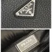 Prada Briefcase Attache case Business Bag Leather Navy #B50878
