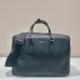 Prada Briefcase Attache case Business Bag Leather Navy #B50878