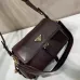 Prada Brown Leather Crossbody Bag 1BD394 #B55656