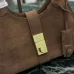 Prada Brown Suede Handbag 1BG580  #B55240