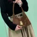 Prada Brown Suede Handbag 1BG580  #B55240
