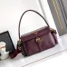 Prada Cahier Messenger Bag (2 Colors) – Burgundy/Black Leather with Gold-Tone Triangle Logo & Buckle Hardware #B59175