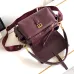 Prada Cahier Messenger Bag (2 Colors) – Burgundy/Black Leather with Gold-Tone Triangle Logo & Buckle Hardware #B59175