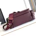Prada Cahier Messenger Bag (2 Colors) – Burgundy/Black Leather with Gold-Tone Triangle Logo & Buckle Hardware #B59175