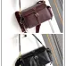 Prada Cahier Messenger Bag (2 Colors) – Burgundy/Black Leather with Gold-Tone Triangle Logo & Buckle Hardware #B59175