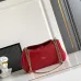 Prada Diagramme Shoulder Bag (3 Colors) – Red/White/Black Leather with Gold-Tone Chain Strap & Branding #B59174