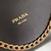 Prada Diagramme Shoulder Bag (3 Colors) – Red/White/Black Leather with Gold-Tone Chain Strap & Branding #B59174