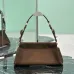 Prada Enchaîne Suede Handbag (1BC262) 2025 FW - Vintage Curved Silhouette, Removable Strap, 32.5×15.5×11cm #B59977