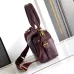 Prada Galleria Soft Shoulder Bag (2 Colors) – Burgundy/Black Leather with Gold-Tone Triangle Logo & Convertible Strap #B59176