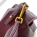 Prada Galleria Soft Shoulder Bag (2 Colors) – Burgundy/Black Leather with Gold-Tone Triangle Logo & Convertible Strap #B59176