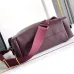 Prada Galleria Soft Shoulder Bag (2 Colors) – Burgundy/Black Leather with Gold-Tone Triangle Logo & Convertible Strap #B59176