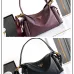 Prada Galleria Soft Shoulder Bag (2 Colors) – Burgundy/Black Leather with Gold-Tone Triangle Logo & Convertible Strap #B59176