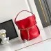 Prada Re-Edition Bucket Bag (4 Colors) – Red/Black/White/Brown Fabric with Gold-Tone Chain & Triangle Logo #B59173