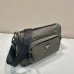 Coffee Prada Brique Saffiano leather bag size:28×17.5×10cm #B53491