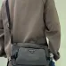 Coffee Prada Brique Saffiano leather bag size:28×17.5×10cm #B53491