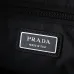 PRADA Men's Dark Gray Re-Nylon Crossbody Messenger Bag with Detachable Pouch – Iconic Triangle Logo Adjustable Strap #B58749