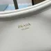 Prada 1BC261 2025 Autumn/Winter Retro Shoulder Bag - Black & White Top Version with Chain Detail #B59496