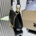 Prada 1BC261 2025 Autumn/Winter Retro Shoulder Bag - Black & White Top Version with Chain Detail #B59496