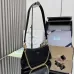 Prada 1BC261 2025 Autumn/Winter Retro Shoulder Bag - Black & White Top Version with Chain Detail #B59496