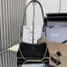 Prada 1BC261 2025 Autumn/Winter Retro Shoulder Bag - Black & White Top Version with Chain Detail #B59496