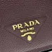 Prada 1BD314 Versatile Leather Crossbody Bag - Burgundy Top Version with Adjustable Logo Straps #B59494