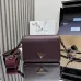 Prada 1BD314 Versatile Leather Crossbody Bag - Burgundy Top Version with Adjustable Logo Straps #B59494